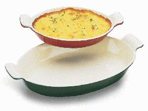 Paderno World Cuisine Paderno World Cuisine Chasseur 1/2 Qt. Enamel Cast-Iron Oval Casserole Dish 7 7/8