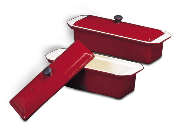 Paderno World Cuisine Paderno World Cuisine Chasseur Pate Terrine Mold with Lid, Red - 1-1/2 Quart