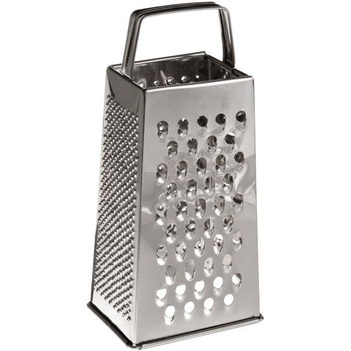 Winware by Winco Cheese Grater Box Style – Tapered – Stainless Steel – 9″ H.