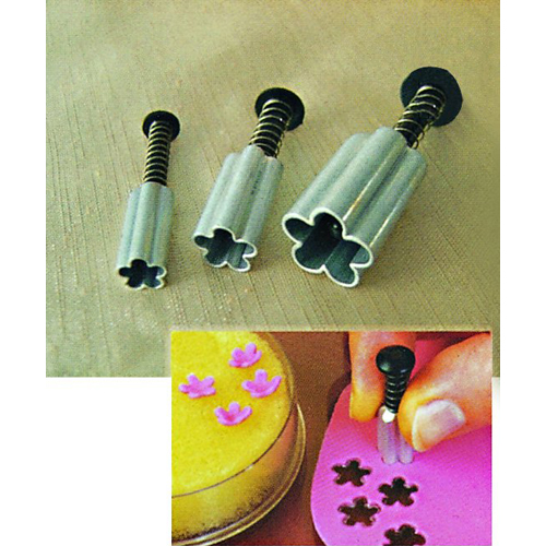 Fat Daddio's Fat Daddio's 3-Piece Aluminum Plunger Cutter Set, Flower