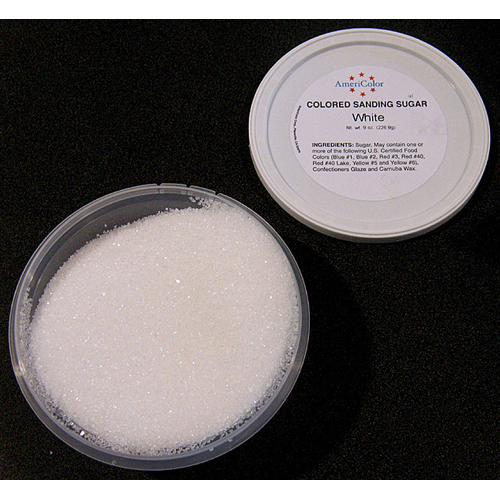 Americolor Corp. Americolor Sanding Sugar White (Clear) 8 Oz