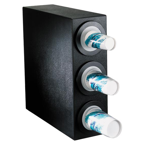 Dispense-Rite Dispense-Rite BFL-S-3BT Countertop 3-Cup Dispensing Cabinet