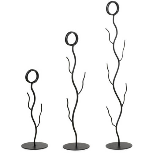 unknown Number Stand, Black-Powder-Coated Metal, Branch Style - 12