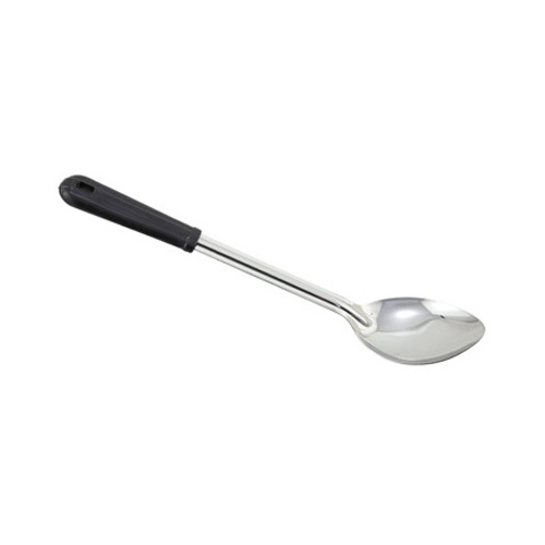 Winware by Winco Winware by Winco Stainless Steel Serving Spoon w/Black Handle, Solid - 15