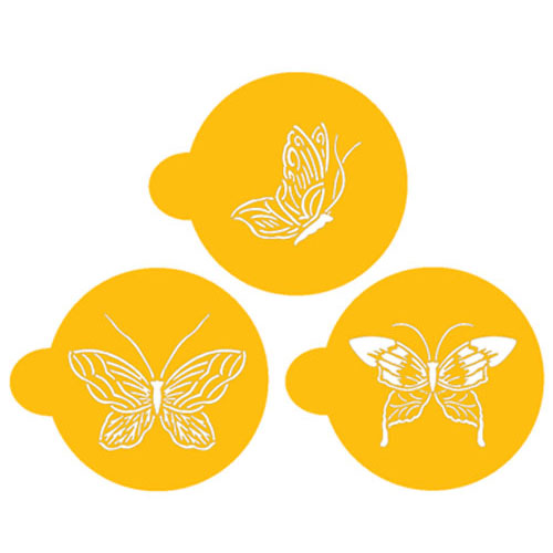 Designer Stencils Designer Stencils Butterfly Cookie Tops, fits within a 3.5