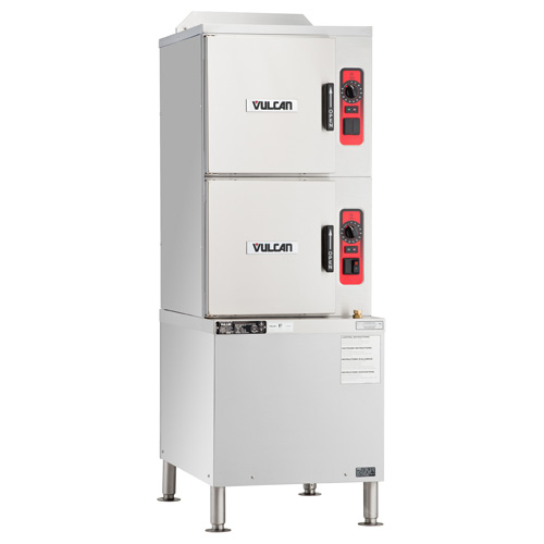 Vulcan Vulcan Gas Convection Steamer On Cabinet Base, Professional Control - 10 Pan Capacity