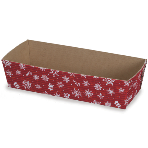 Welcome Home Brands Welcome Home Brands Snowflake Red Mini Loaf Paper Baking Pan