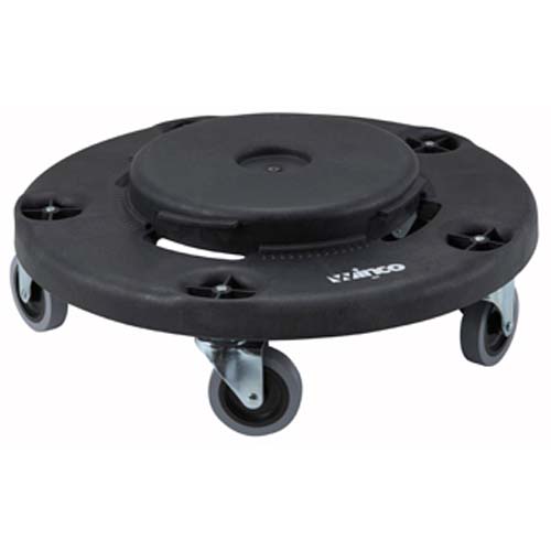 Winware by Winco Winware by Winco DLR-18 Dolly For Brute Container - Round - Black