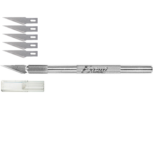 Excel Blades Excel 15001 K1 Knife w/Safety Cap & Five #11 Blades