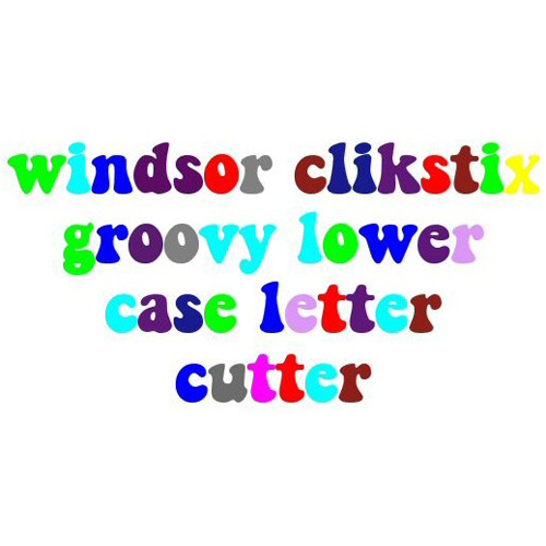 Windsor Cake Craft Windsor Cake Craft Groovy Lowercase Letters Clikstix Cutter