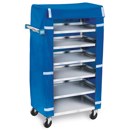 Lakeside Lakeside Stainless Steel Tray Delivery Cart - 6 Tray Cap. w/ Cover