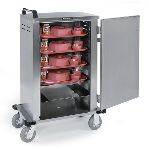 Lakeside Lakeside 5500 Stainless Steel Late Tray Delivery Cart, 6 Tray Cap.