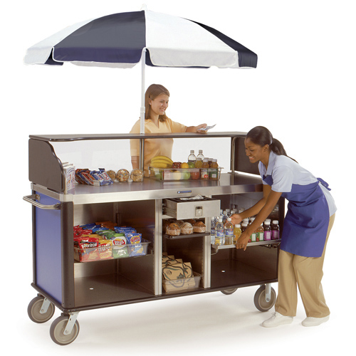 Lakeside Lakeside 682-10 Serv n' Express Mobile Kiosk w /Solid S/S work Surface