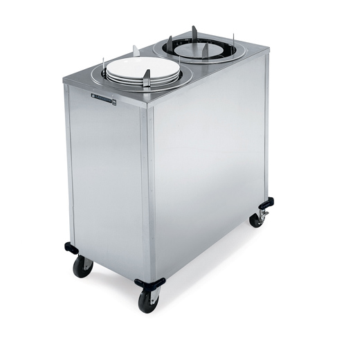 Lakeside Lakeside 992 Adjust-a-Fit Mobile Heated Enclosed-Cabinet Dish Dispenser - Oval Platter