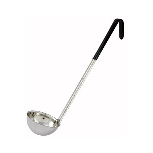 Winware by Winco Winware by Winco LDC-6 Color-Coded Ladle 6 Ounce Black Sleeve on Handle