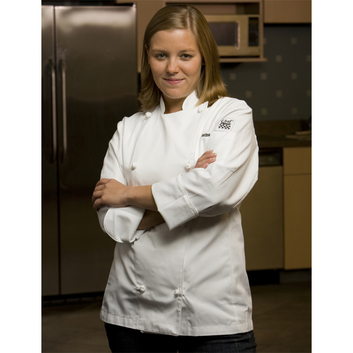 Chef Revival Chef Revival Ladies Knife & Steel Jacket, Traditional Poly-Cotton, Cloth Knot Button - 2X