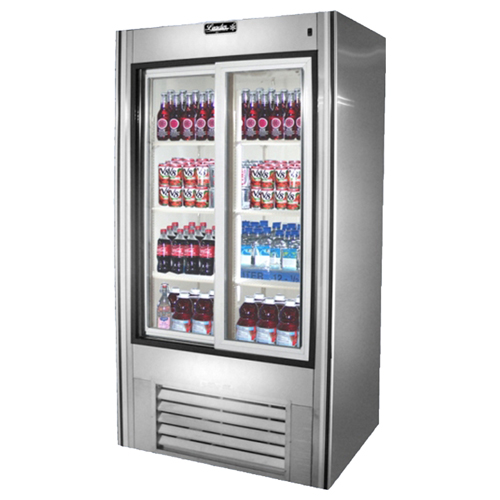 Leader Leader LS38 Sliding Glass Door Self Contained Refrigerated Soda Case 38