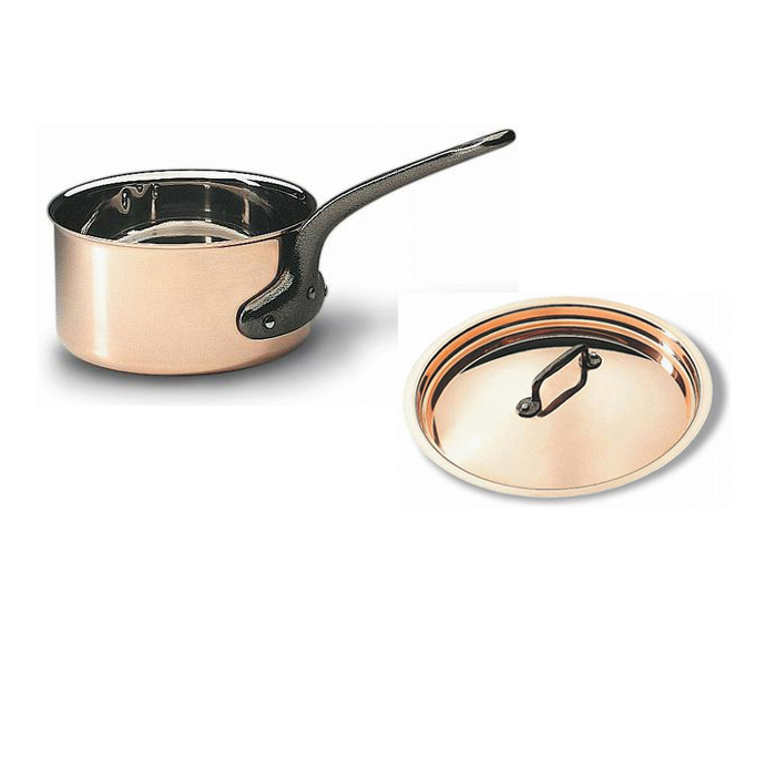 Matfer Matfer Copper Sauce Pan with Lid - 7/8 Quart