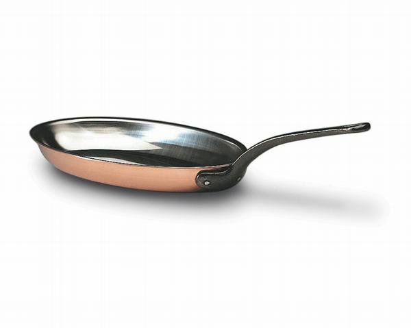 Matfer Matfer Copper Oval Frying Pan, 14-1/4