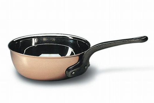 Matfer Matfer Copper Flared Saute Pan, No Lid - 2-3/4 Quart