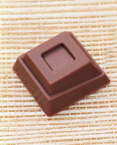 Martellato Martellato Polycarbonate Chocolate Mold Square 30x30mm x 12mm High, 24 Cavities