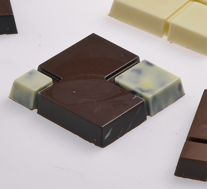 Martellato Martellato Polycarbonate Chocolate Mold Square 58x58mm x 10mm High, 8 Cavities