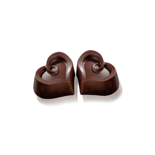 Martellato Martellato Polycarbonate Chocolate Mold Heart, 30 Cavities
