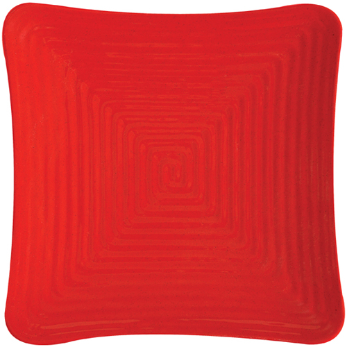 G. E. T. G. E. T. Melamine Plates, Square, Red Sensation Series, 10.25,
