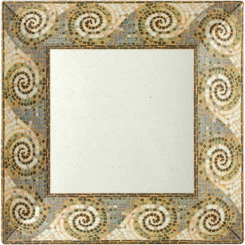 G. E. T. G. E. T. Melamine Plate, Square, Mosaic Pattern - 8