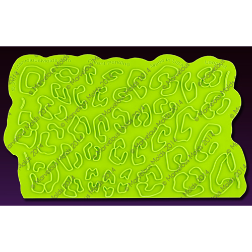 Marvelous Molds Leopard Onlay Silicone Fondant Stencil by Marvelous Molds