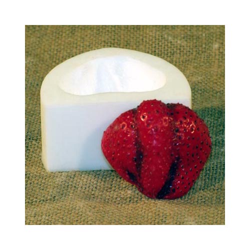 unknown Silicone Rubber Mold. Strawberry. Size: 1.75