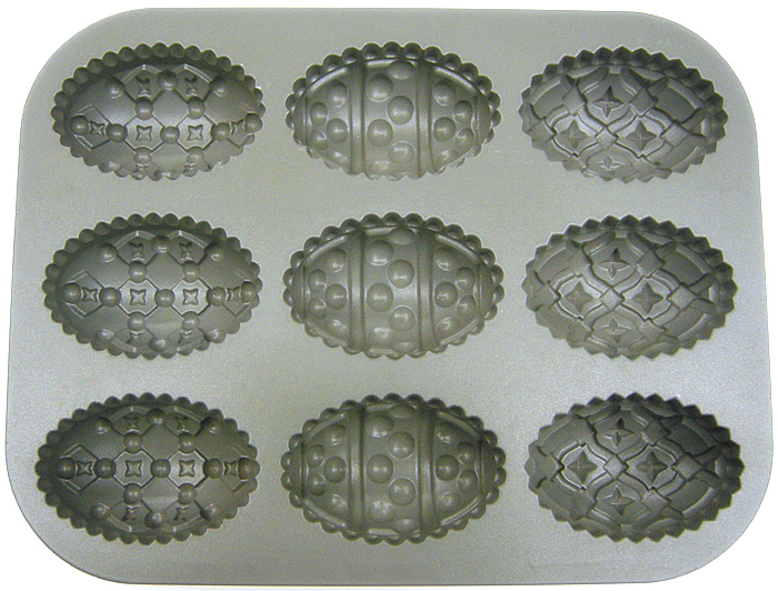 Nordic Ware Nordicware Cast Aluminum Egg Muffin Pan, Commercial Non Stick