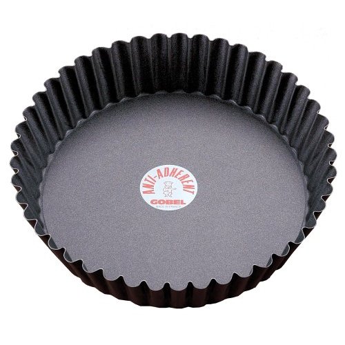 Gobel Gobel Round Fluted Non-Stick Tart / Quiche Pan w/Removable Bottom 9-3/4