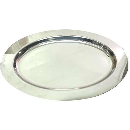 unknown Decorative Oval Tray No Design Stainless Steel Heavy Duty.