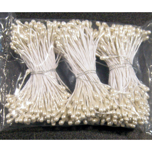CK Products Pearl Stamens White, pack of 432 heads
