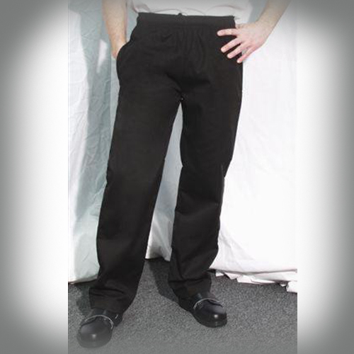 Chef Revival Chef Revival Black Slim Fit Pants QC Lite Poly-Cotton - XL