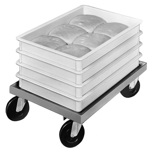 Channel Channel Dough-Box Dolly, Aluminum, 17-3/4