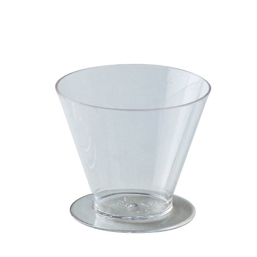 Martellato Round Dessert Cups Clear Plastic, 2.5