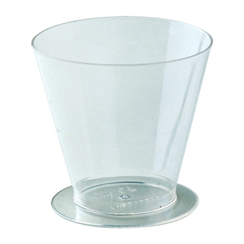 Martellato Round Dessert Cups Clear Plastic, 3