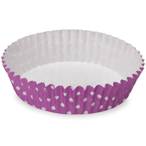 Welcome Home Brands Welcome Home Brands Polka Dot Purple Ruffled Paper Baking Pan