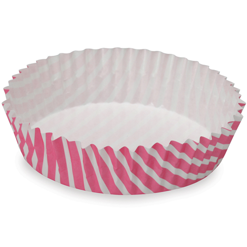 Welcome Home Brands Welcome Home Brands Stripe Pink Ruffled Paper Baking Pan