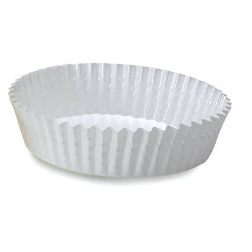 Welcome Home Brands Welcome Home Brands Disposable Baker's White Ruffled Paper Baking Cup - 4.7