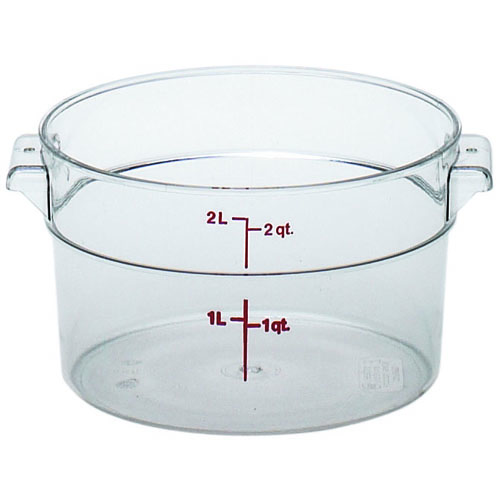 Cambro Cambro RFSCW2135 Round Storage Container Clear  2 Qt.