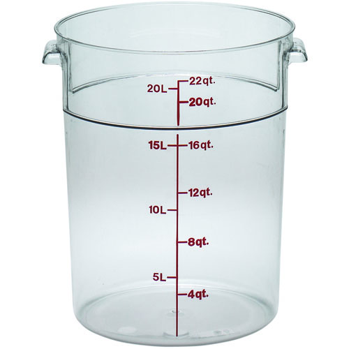 Cambro Cambro RFSCW22135 Round Storage Container Clear 22 Qt.