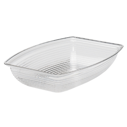 Cambro Cambro RSB1419CW135 Camwear Rectangular Ribbed Bowl 14-1/4