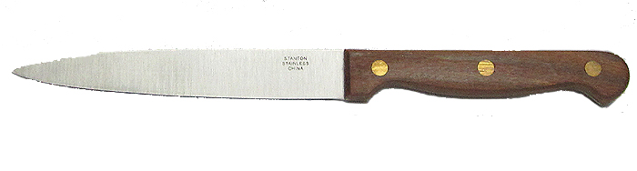 unknown Paring Knife, Wooden Handle, 5