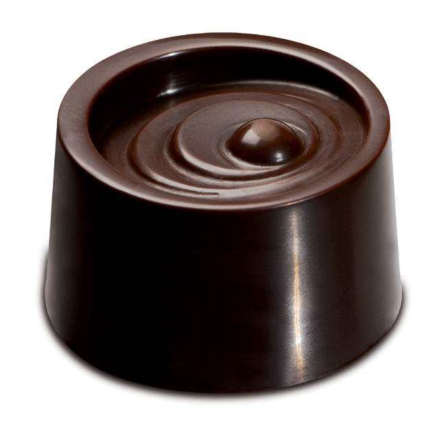 Silikomart Silikomart Silicone Chocolate Mold: Vertigo 28mm Diameter x 20mm High, 10 Milliliters, 15 Cavities (Totaling 150 ml)