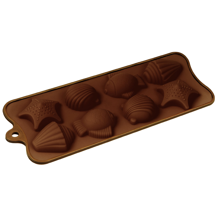 Fat Daddio's Fat Daddio's Silicone Chocolate Mold: Shells