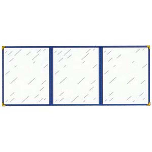 Menu Solutions Menu Cover, Triple Pocket, With Six Viewing Sides, 5 1/2