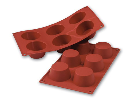 Silikomart Silikomart Flexible Silicone Non-Stick Muffin Bakeware Mold 3.38 Oz, 2.72